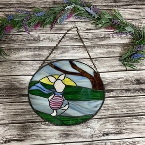 Piglet Stain Glass Suncatcher